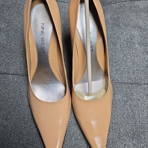 Nine West Tan Leather Heels NO BOX